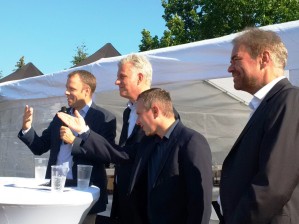 Sommerempfang des Handwerks mit Mario Czaja, Stephan Schwarz, Alexander J. Herrmann und Peter Ohm (v.l.n.r.)